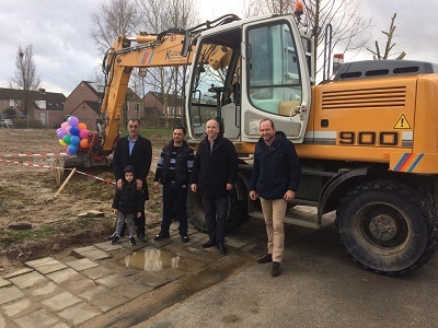 Start bouw 6 woningen Berg aan de Maas
